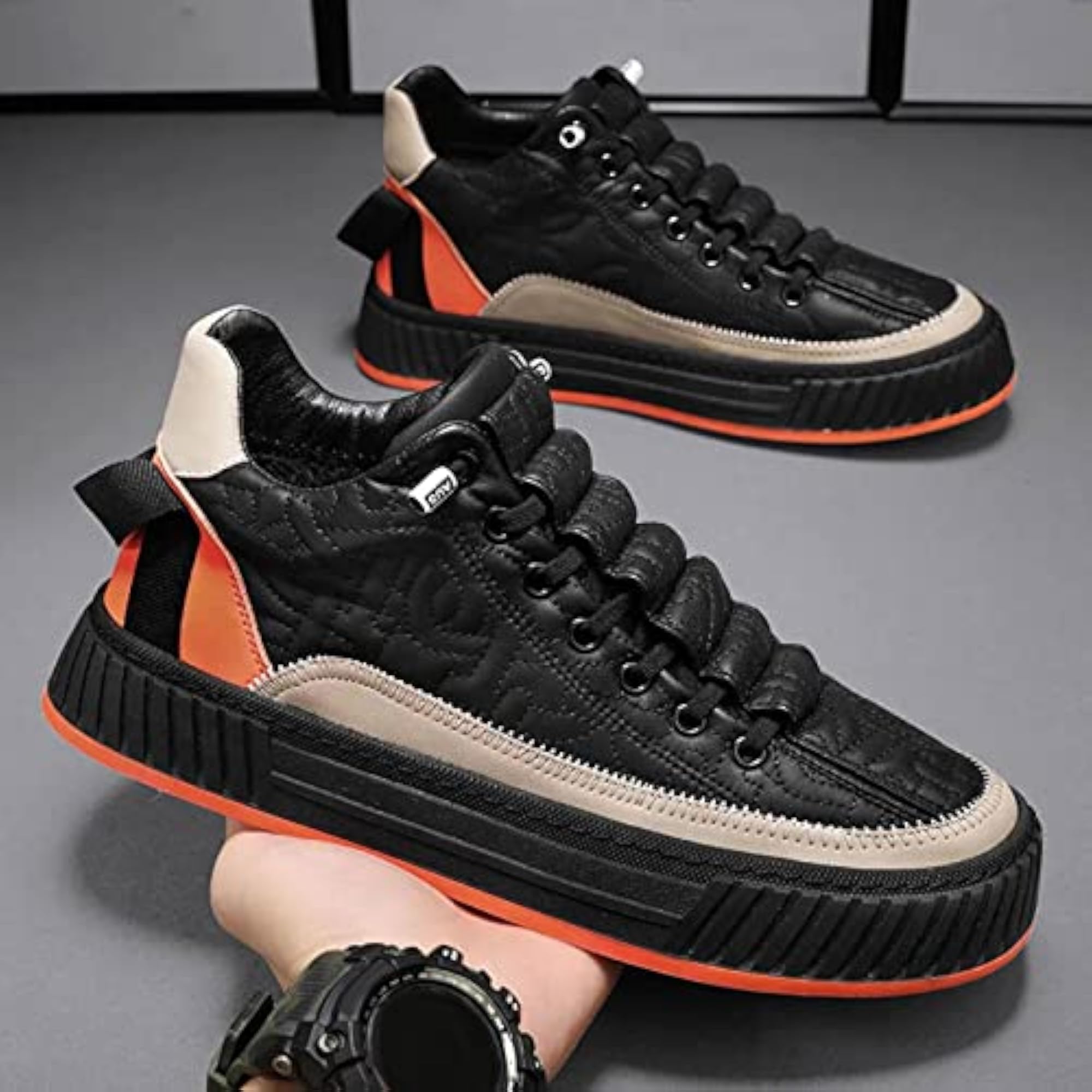 Men's Casual Sneakers with Thick Sole, Athletic Wear